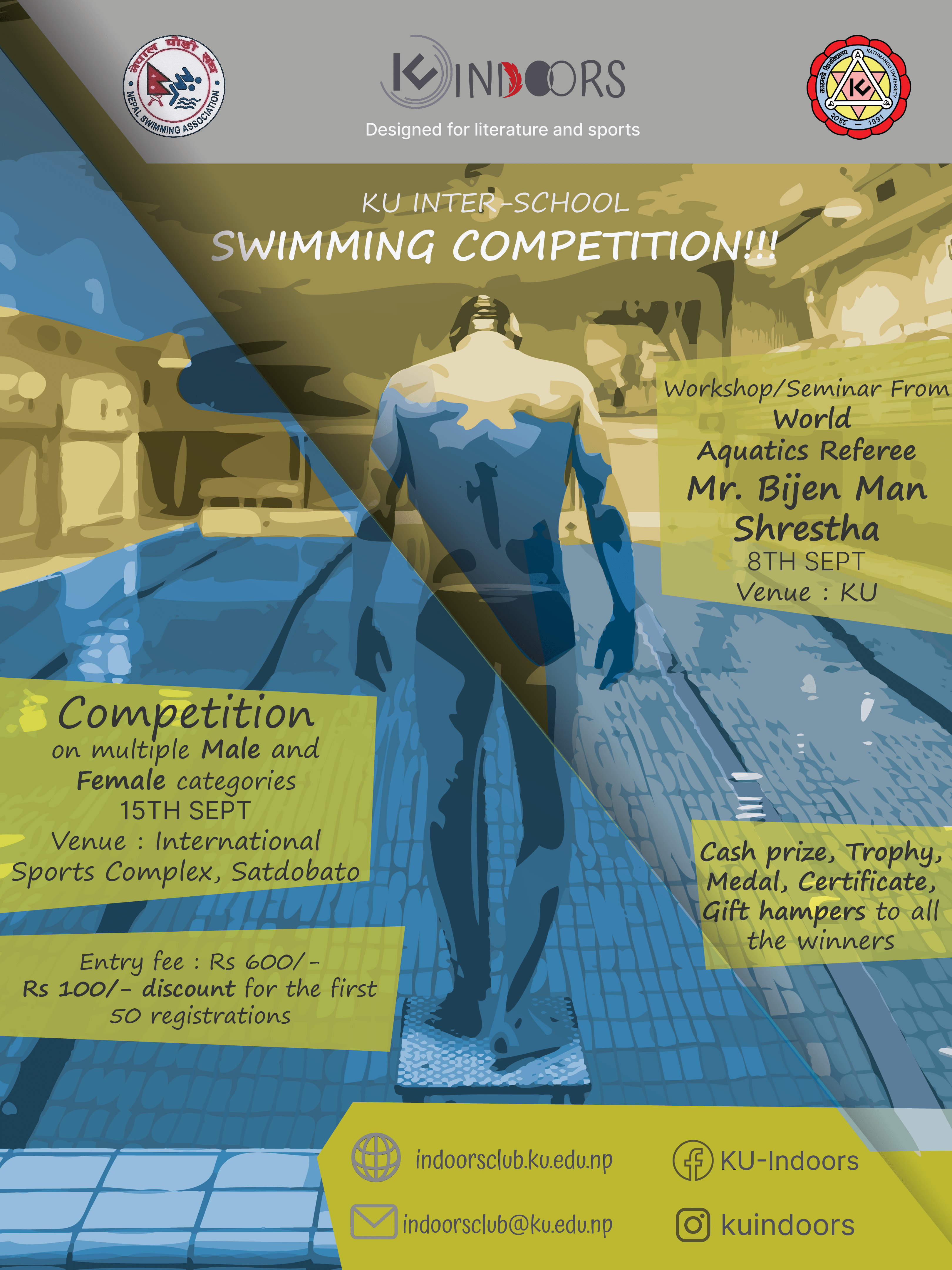 First Ever KU InterSchool Swimming Competition and